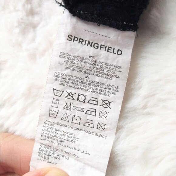 Springfield black net pleated dress - Picture 7 of 7